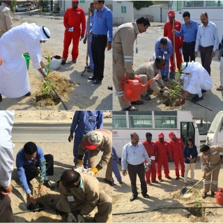 ISCO's Sapling Plantation Drive - ISCO - Integral Services Co. for Mechanical Contracting & Instrumentation WLL - Multi Disciplinary Contractor in Kuwait