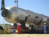 Installation of Compressor C-12-02 and Reactor V-12-01 (210 tons)